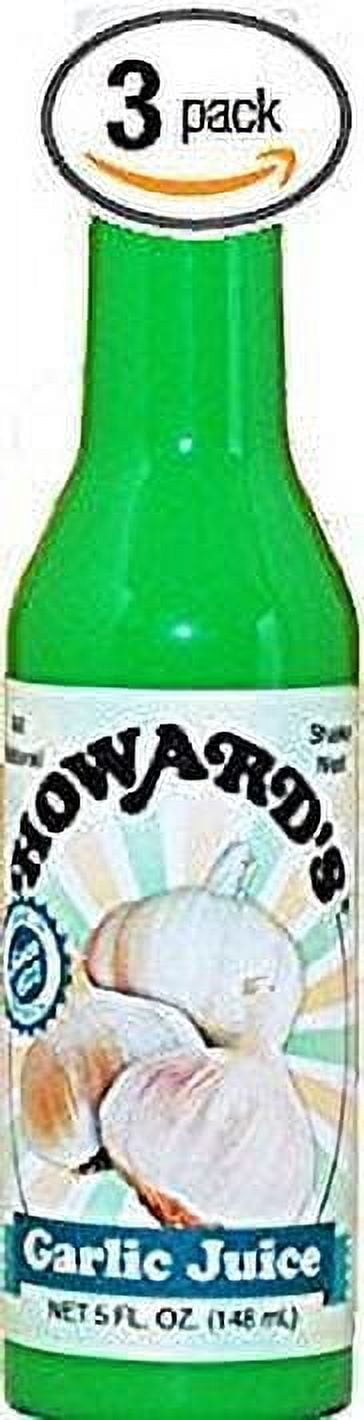 Howard's Juice 5oz Container (Pack of 3) Choose Flavor Below (Garlic)