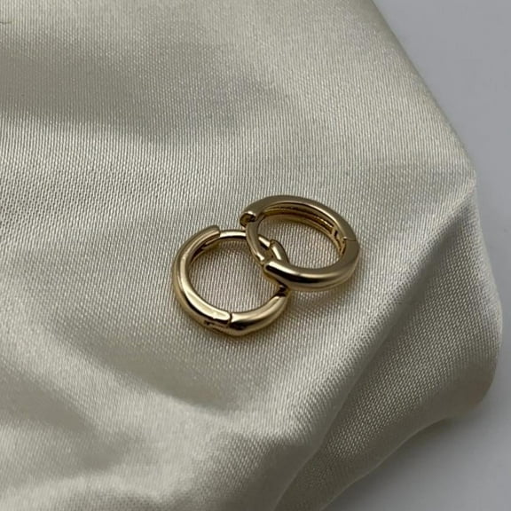 Howard's Small Gold Huggie Hoop Earrings for Women