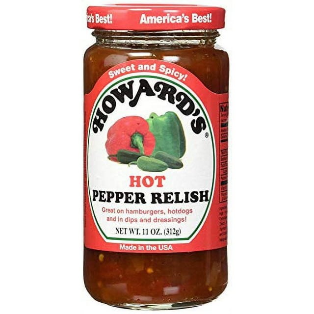 Howards Hot Pepper Relish 11oz. (Pack of 1)