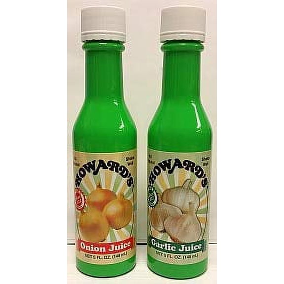 Howards Onion Juice and Howards Garlic Juice (5 fl.oz Each)