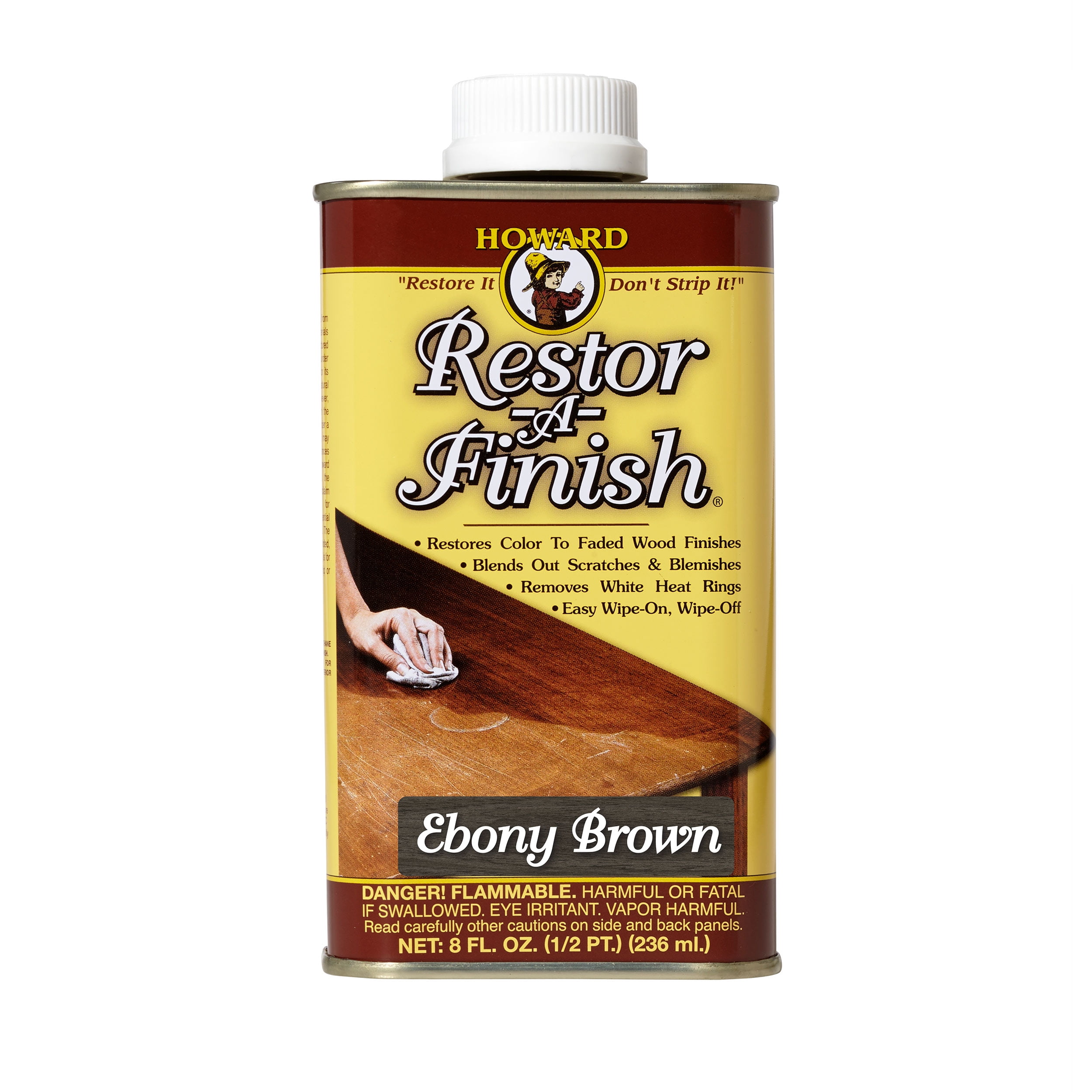 Howards RestoreAFinish Ebony Brown 8oz