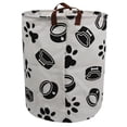 thumbnail image 1 of Howarmer Canvas Laundry Basket with Handles, Dog Collars, 1 of 7