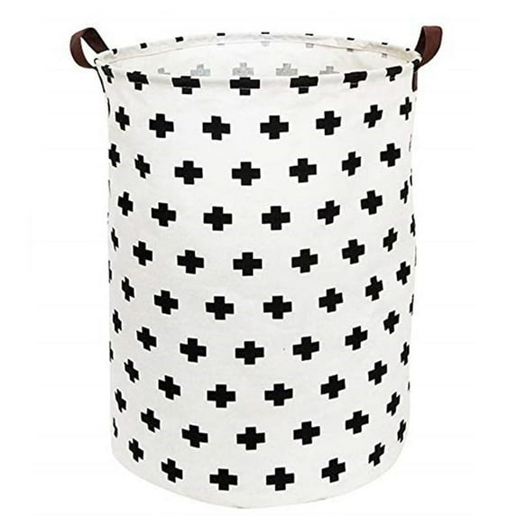 Howarmer Collapsible Laundry Basket ( Black Crosses)
