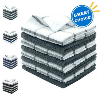 100% Cotton 16 Pack Dish Wash Cloth or 8 Pack Hand Towel Set Absorbent  Kitchen Chevron Weave, 1 unit - Kroger