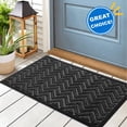 thumbnail image 1 of Howarmer Gray Door Mats Outdoor, Durable Rubber Welcome Mats Front Door Mats Rugs for Entryway, Patio, Busy Areas, 29"×17", 1 of 7
