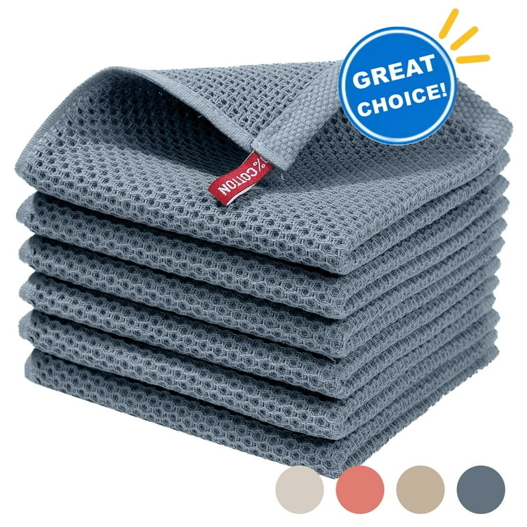 100% Cotton Kitchen Towels - Soft And Absorbent Dishcloths For