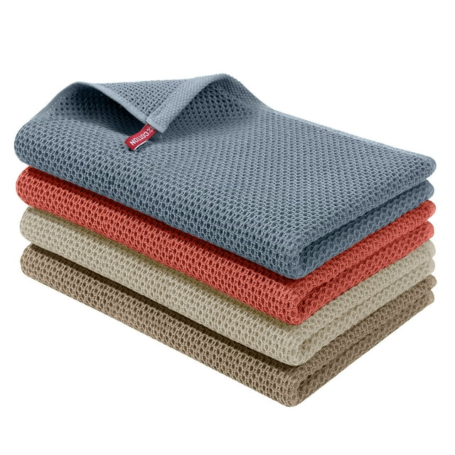Howarmer Kitchen Dish Cloths, 100 Cotton for Dish Washing, Super