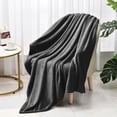 thumbnail image 1 of Howarmer Large Black Fleece Throw Blankets, King Size Soft Fuzzy Blanket for Women Men and s, All Season Lightweight Microfiber Fluffy Blanket, 90 x 108 inch, 1 of 6