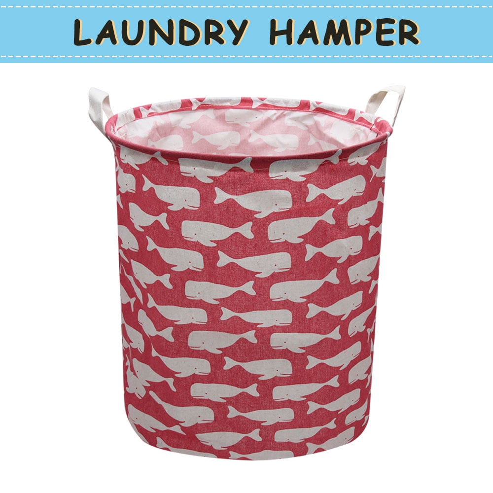 Howarmer Canvas Laundry Hamper, Baby & Toddler Storage Bin, Clothes
