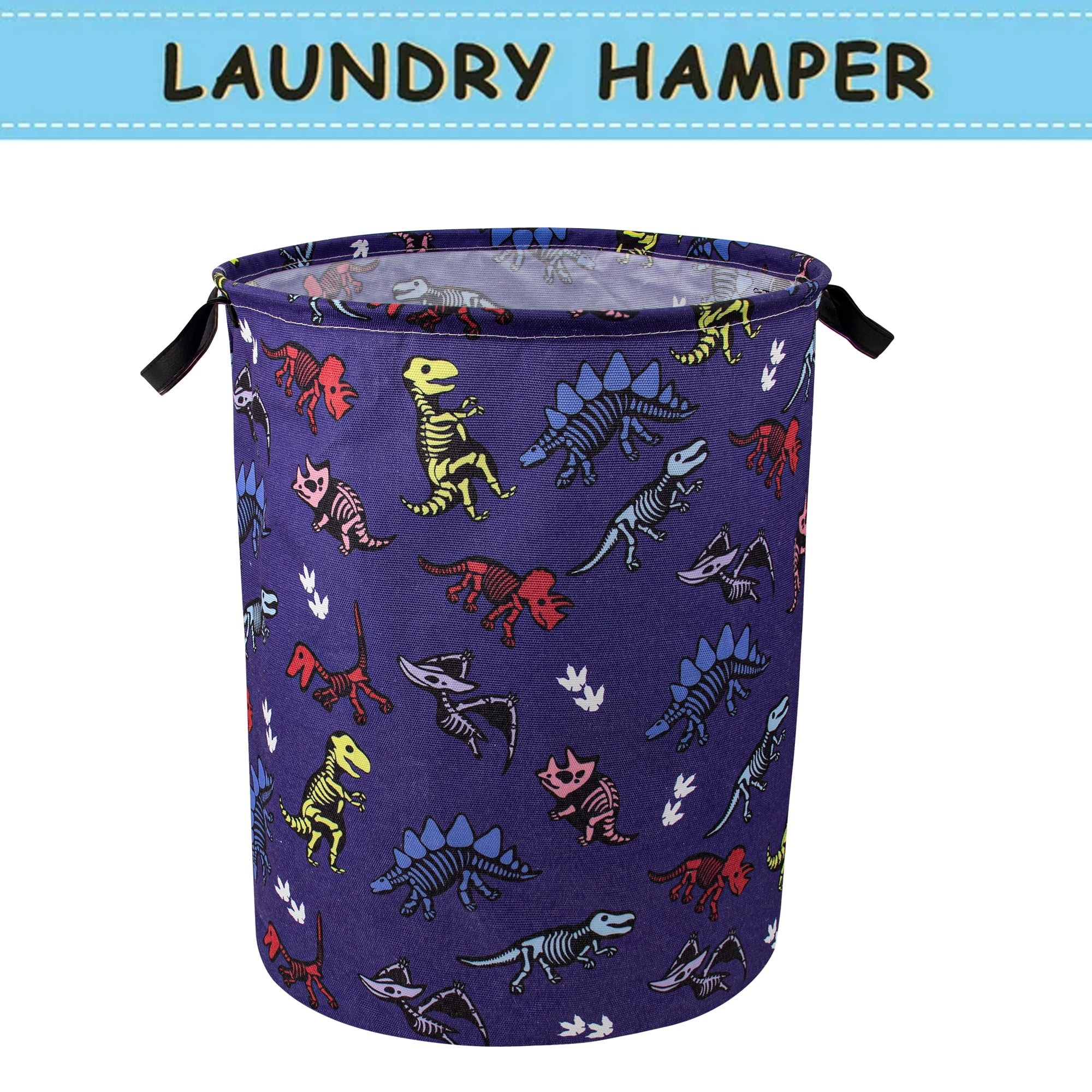 Howarmer Large Canvas Laundry Hamper, Baby Laundry Basket for Nursery Girl and Boy, Kids Clothes ...