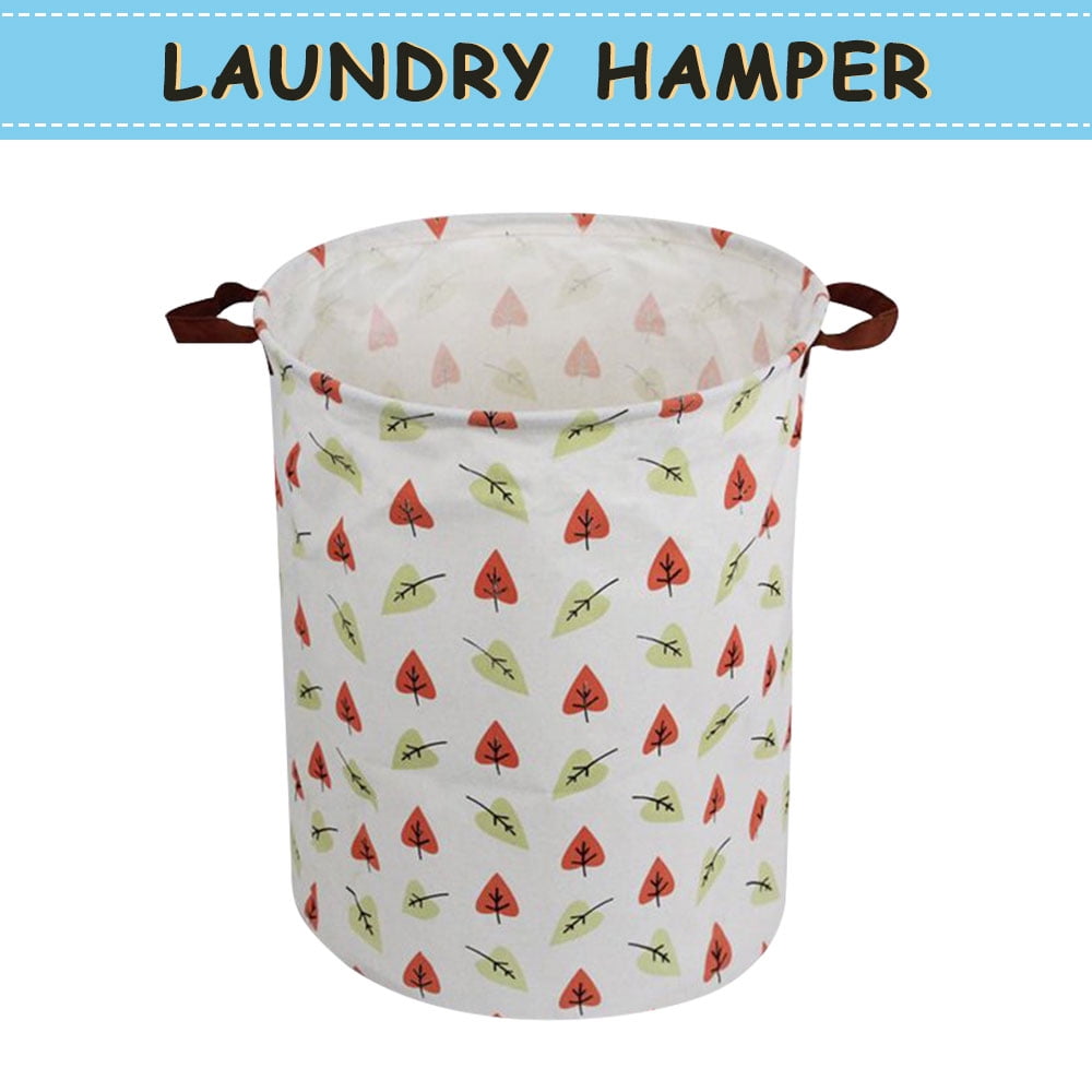 Howarmer Large Canvas Laundry Hamper, Baby Laundry Basket for Nursery Girl and Boy, Kids Clothes ...