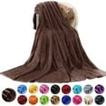 thumbnail image 1 of Howarmer Large Coffee Fleece Throw Blankets, Queen Size Soft Fuzzy Blanket for Women Men and s, All Season Lightweight Microfiber Fluffy Blanket, 90 x 90 inch, 1 of 7