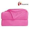 thumbnail image 1 of Howarmer Pink Fuzzy Bed Blanket, King Size Soft Flannel Fleece Bed Throw Blankets, 90 x 108 Inch, 1 of 6