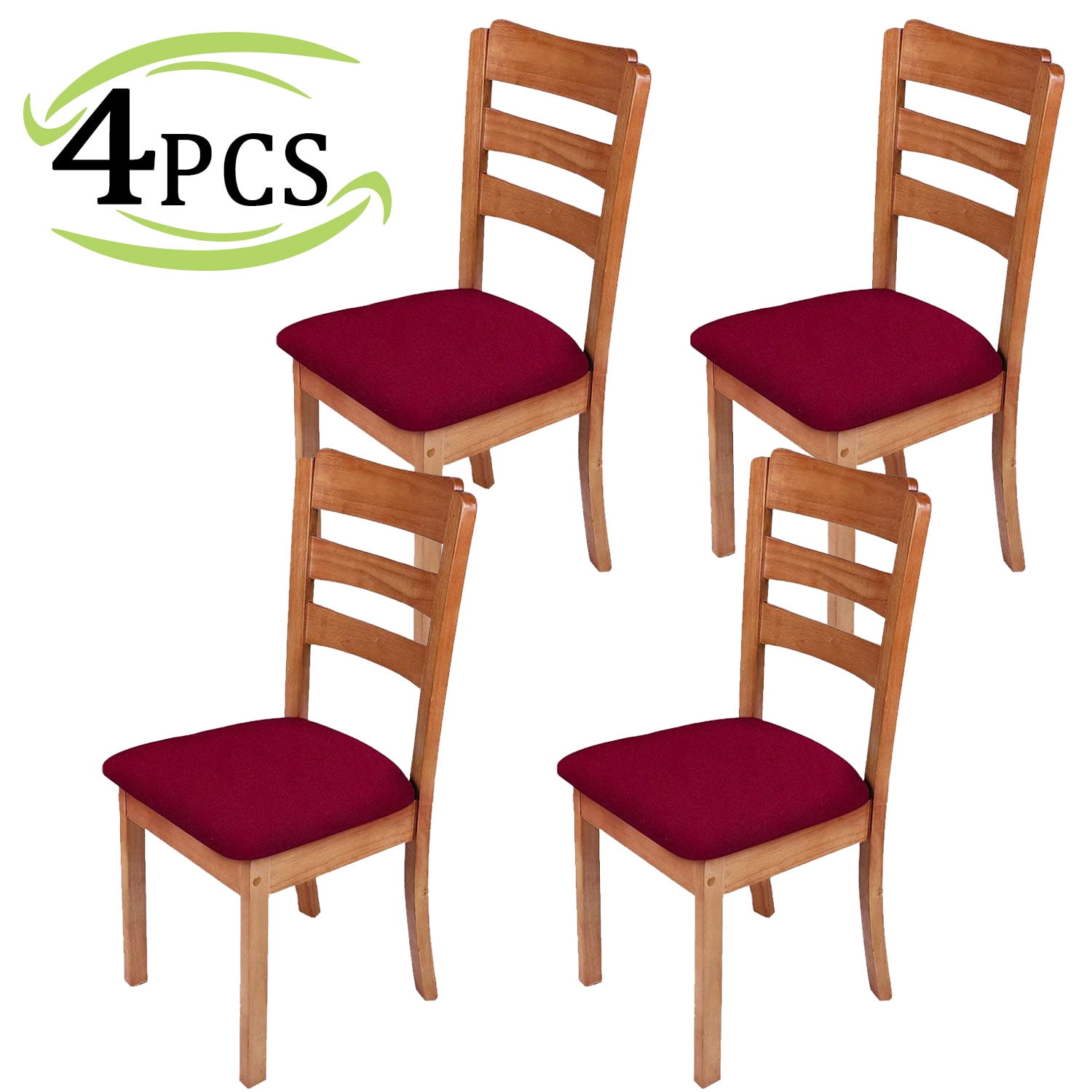 Red seat covers for dining chairs sale
