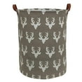 thumbnail image 1 of HowarmerCanvas Laundry Basket with Handles, Deer Pattern, 1 of 8