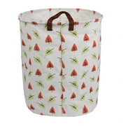 AUCHEN HowarmerCanvas Laundry Basket with Handles, Diamonds