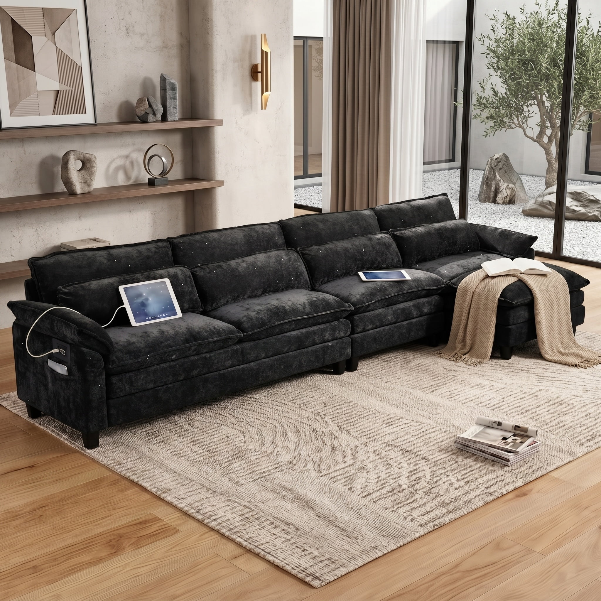 Howcool Cloud Couch Modular Sectional Sofa 3 Seat 113