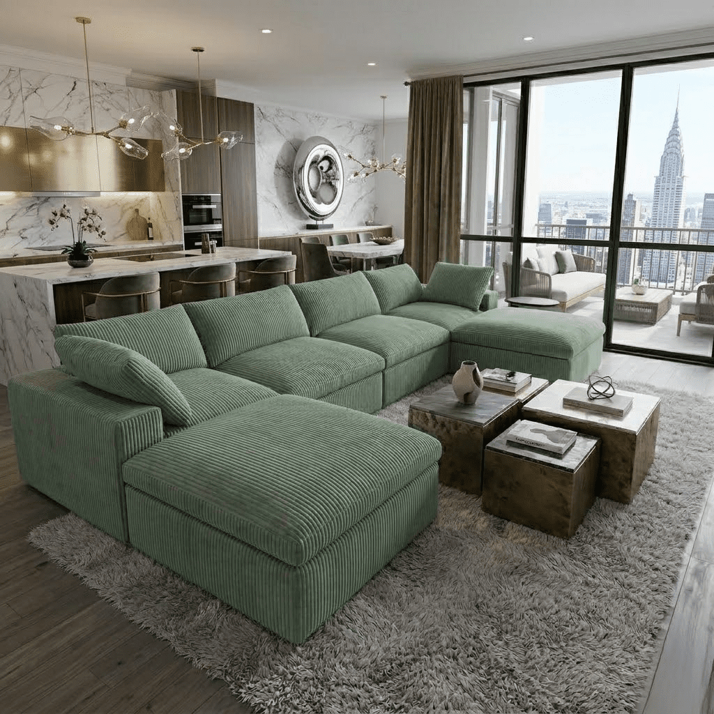 Cloud Couch Modular Sectional Sofa 6 Seat
