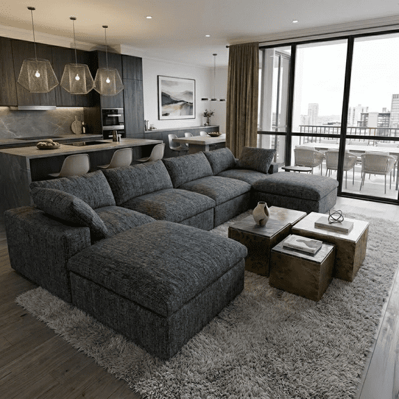 Howcool Cloud Couch Modular Sectional Sofa 6 Seat 134