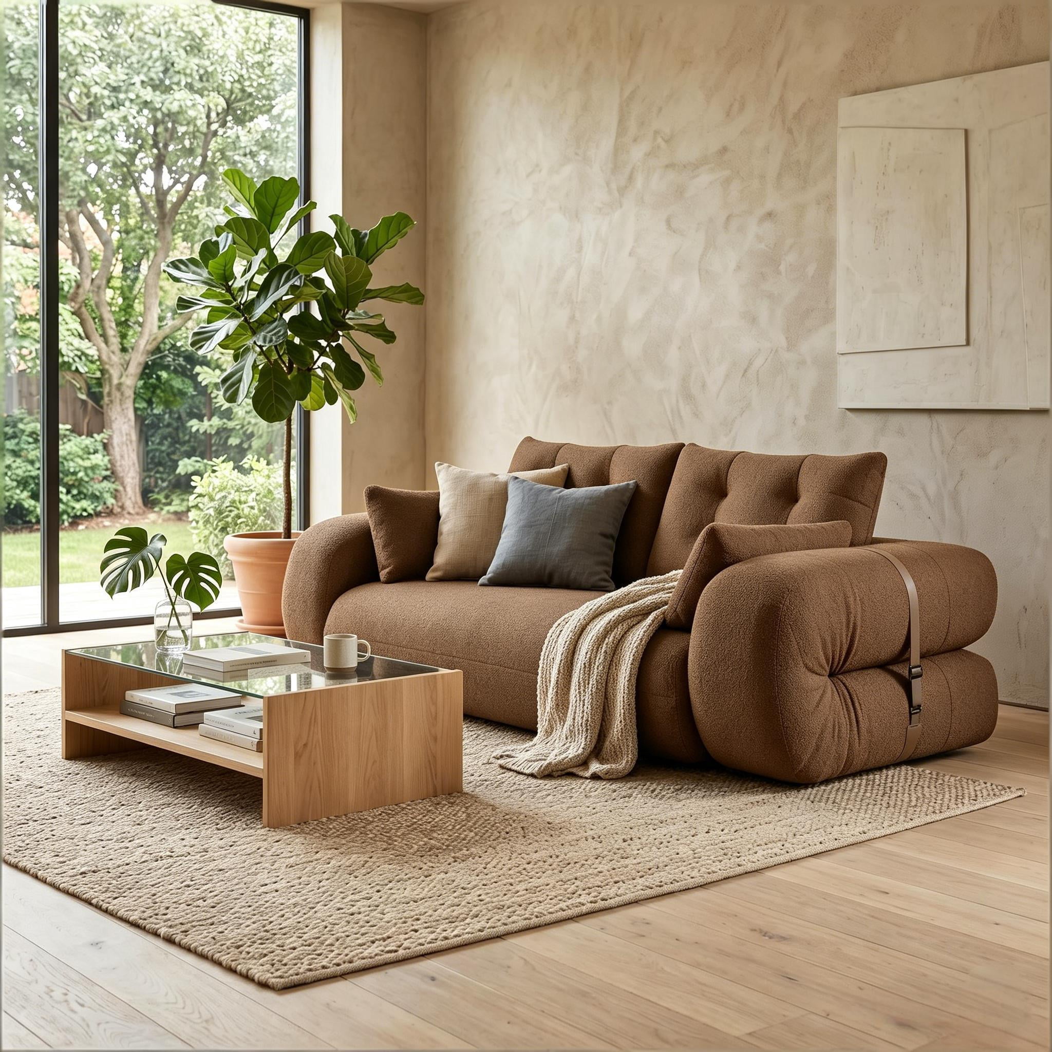 Howcool Foldable Human Dog Bed Lazy Sofa Couch 78.7", 3-in-1 Teddy Fabric Sleeper Sofa for Living Room Playroom