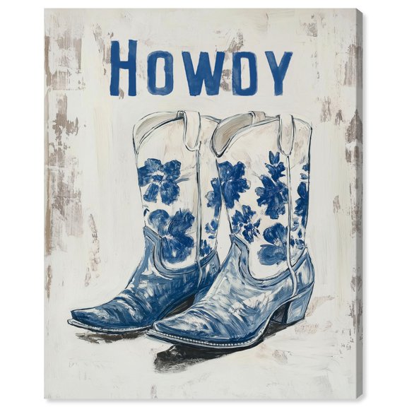 Howdy Boots Canvas Print Fashion Art by Art Remedy, Gallery Wrapped, 30 x 36