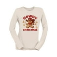 thumbnail image 1 of Howdy Christmas Cowboy Gingerbread Women's Long Sleeve, 1 of 4