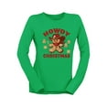 thumbnail image 1 of Howdy Christmas Cowboy Gingerbread Women's Long Sleeve, 1 of 4