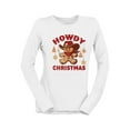 thumbnail image 1 of Howdy Christmas Cowboy Gingerbread Women's Long Sleeve, 1 of 4