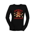 thumbnail image 1 of Howdy Christmas Cowboy Gingerbread Women's Long Sleeve, 1 of 4