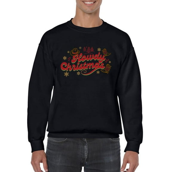 Howdy Christmas Cowboy Men's Sweatshirt