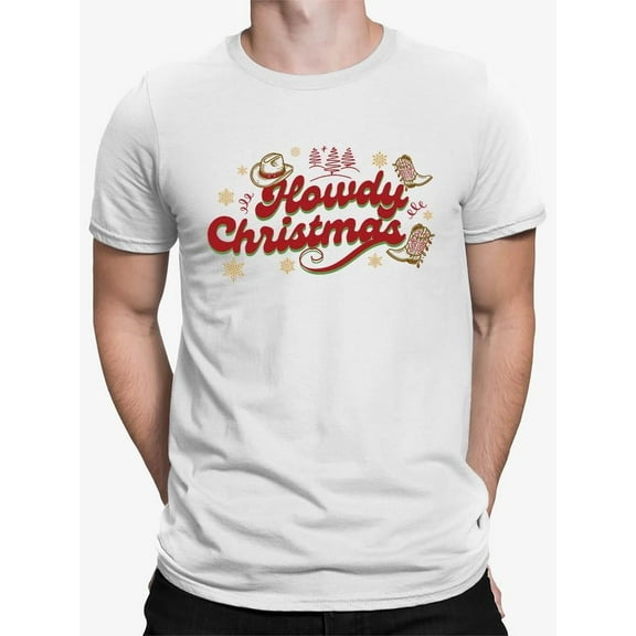 Howdy Christmas Cowboy T-shirt Men's