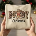 thumbnail image 1 of Howdy Christmas Gingerbread Embroidered Sweatshirt, Western Cowboy Embroidered Shirt, Winter Holiday Merch, Christmas Gift, 1 of 4
