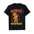 thumbnail image 1 of Howdy Christmas Gingerbread Retro Western Funny Cowboy T-Shirt, 1 of 5