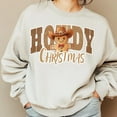 thumbnail image 1 of Howdy Christmas Sweatshirt, Retro Gingerbread Man Crewneck, Western Holiday Pullover, Festive Christmas Shirt for Women, 1 of 5