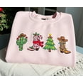 thumbnail image 1 of Howdy Christmas Sweatshirt – Western Cowgirl Cowboy Holiday Sweater, Embroidered Cactus Pullover, Country Christmas Gift, Texas Sweater, 1 of 4