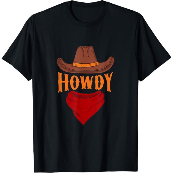 Howdy Cowboy Hat Cowgirl Rodeo Western Southern T-Shirt
