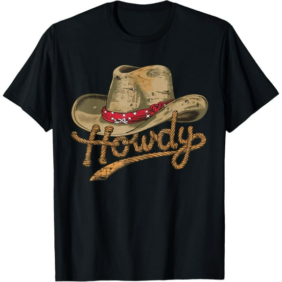 Howdy Cowboy Hat funny Western Rodeo T-Shirt