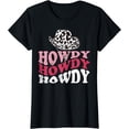 thumbnail image 1 of Howdy Cowgirl Rodeo Graphic Tees Dairy Cow Print T-Shirt, 1 of 3