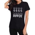 thumbnail image 1 of Howdy Cowgirl Shirt Women Western Vintage Country Southern Graphic Tops Tees Casual Short Sleeve T Shirts, 1 of 3