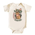 thumbnail image 1 of Howdy Easter Bodysuit for Baby Girls Spring Holiday Western Rabbit One-Piece Natural Bodysuit 12 Months, 1 of 4