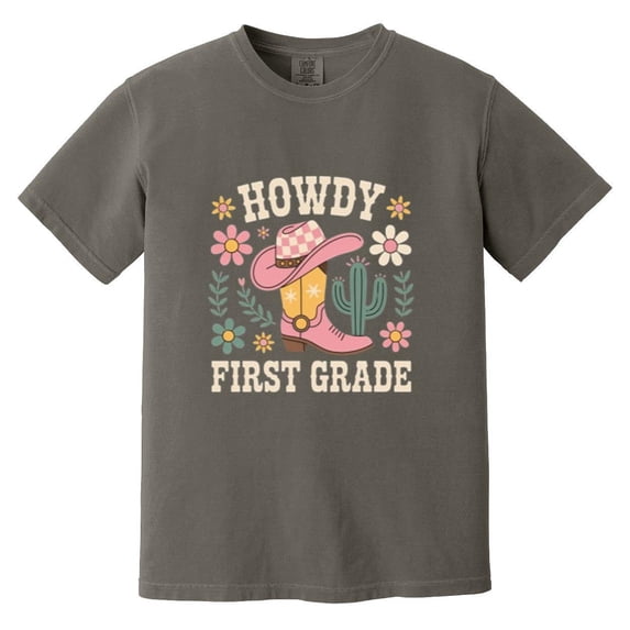 Howdy Fourth Grade Funny Western Back To School Student Comfort Color T-Shirt