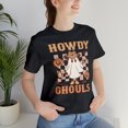 thumbnail image 1 of Howdy Ghouls Spooky Western Halloween Shirt, Halloween 2023 Ghost Tshirt, 1 of 12