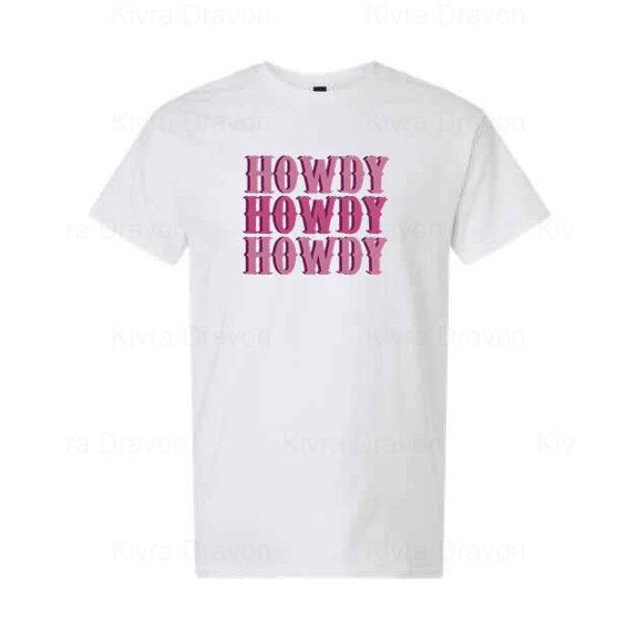 Howdy Graphic Tee Shirt Country Music Nashville Southern Style Fun Design unisex up to 5XL