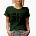 thumbnail image 1 of Howdy, Hello or Greeting Expression Themed, Groovy Retro Wavy Text Merch Gift, Military Green T-Shirt, 3XL, 1 of 5