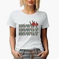 thumbnail image 1 of Howdy Howdy Howdy, Retro Western Desert Themed Art Merch Gift, White T-Shirt, XL, 1 of 5