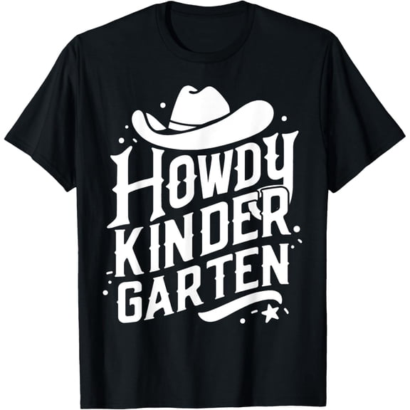 Howdy Kindergarten Cowboy Western Back To School Simple T-shirt