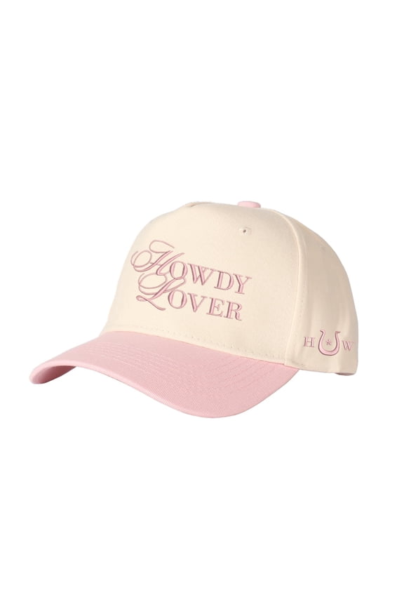 Howdy Lover Letter Embroidered Color Block Trucker Hat Unisex Adjustable Cotton Breathable Fashion Cap for Travel Daily Wear