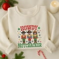 thumbnail image 1 of Howdy Nutcracker Embroidered Sweatshirt, Christmas Western Style Shirt, Cowboy Nutcracker Shirt, Merry Christmas Shirt, Winter Gift, 1 of 5