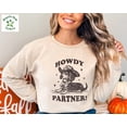 thumbnail image 1 of Howdy Partner Weiner Dog Sweatshirt, Dachshund Wiener Dog Tee, Doxie Sweat, Dachshund Gift, Western Dog Hoodie Crewneck TSHIRT All Size S-5XL, 1 of 5