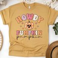 thumbnail image 1 of Howdy Pumpkin T-Shirt | Cute Pastel Halloween Fall Shirt, Gold, Size M, 1 of 6